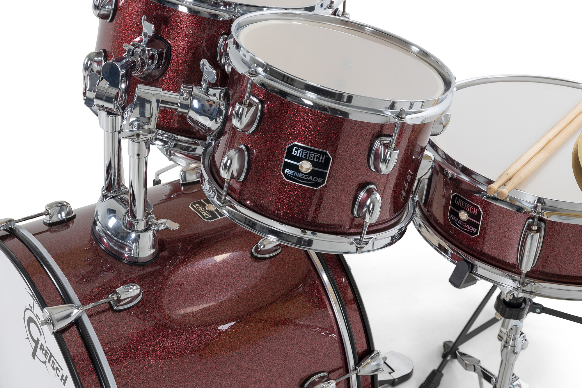 Gretsch Renegade 20'' - 5 FÛts - Ruby Sparkle - Batería acústica fusion - Variation 7