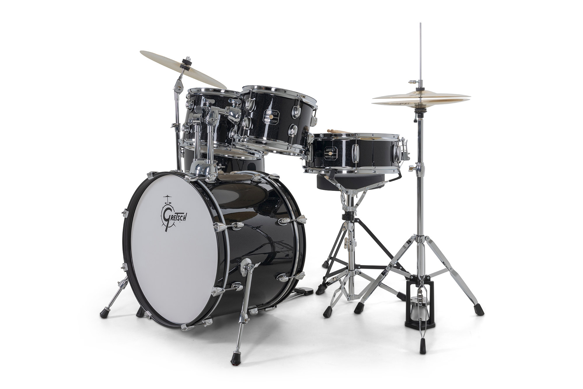 Gretsch Renegade Drum Set - 5 FÛts - Black Mist - Batería acústica junior - Variation 2