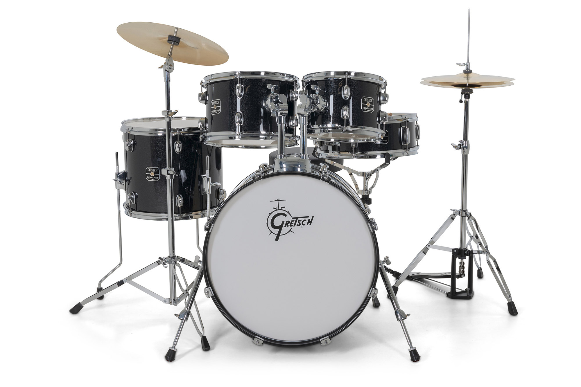 Gretsch Renegade Drum Set - 5 FÛts - Black Mist - Batería acústica junior - Variation 1