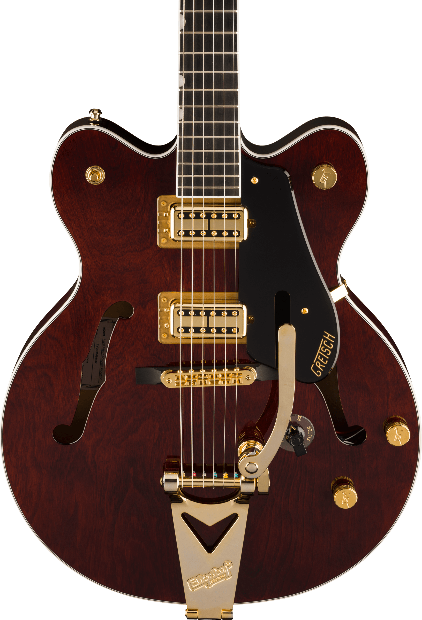 Gretsch Rs201 Studiomatic Abbey Road Ltd 2h Trem Eb - Emb 19/11 - Classic Walnut Stain - Guitarra eléctrica semi caja - Variation 3