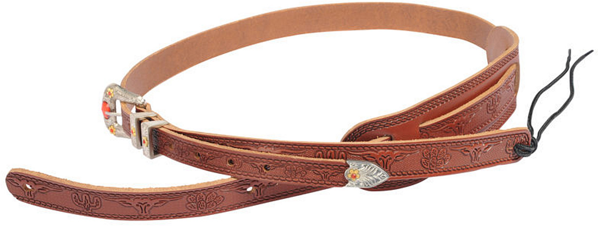 Gretsch Vintage Tooled Leather Guitar Strap Russet Cuir - Correa - Variation 1