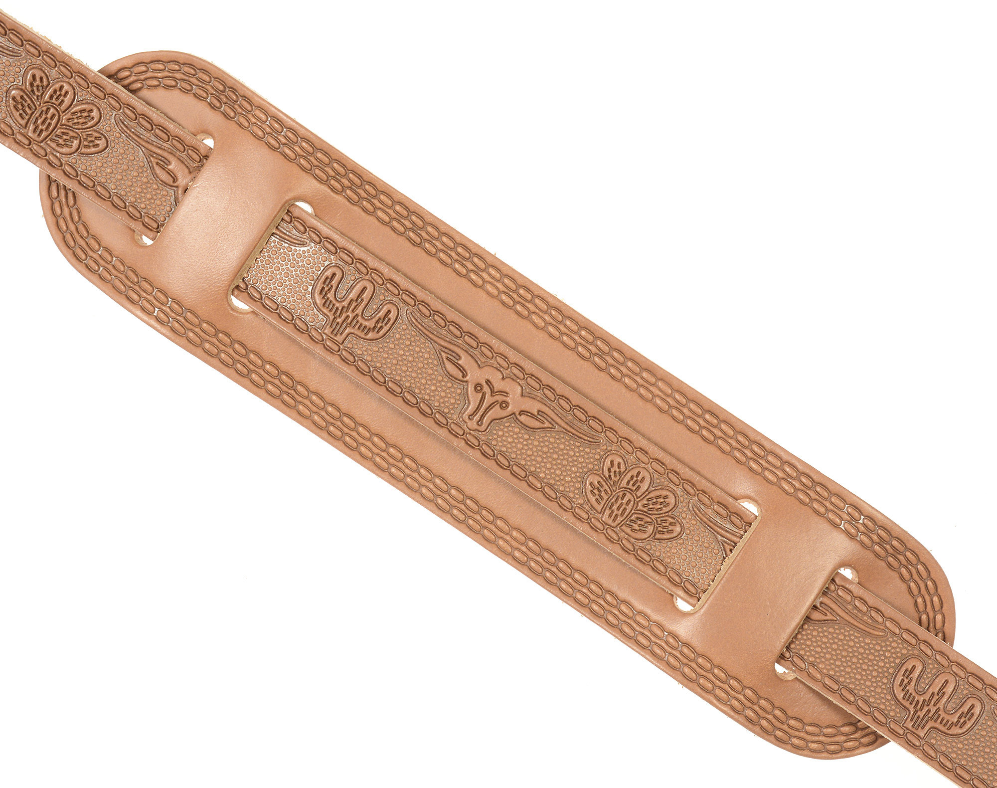 Gretsch Vintage Tooled Leather Guitar Strap Russet Cuir - Correa - Variation 1