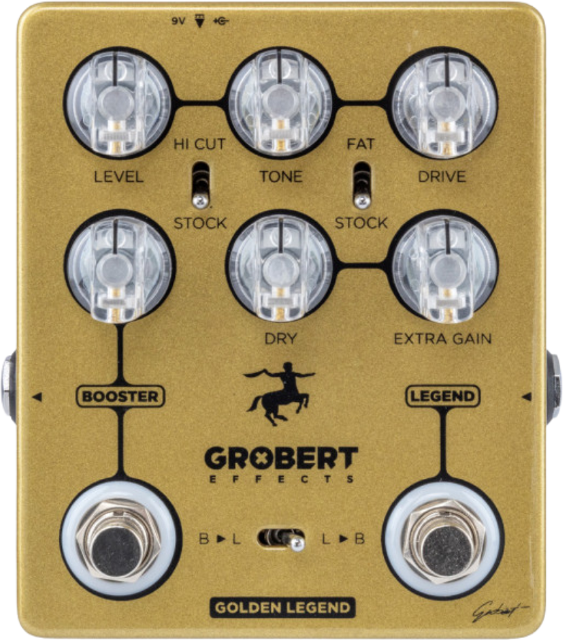 Grobert Effects Golden Legend - Pedal overdrive / distorsión / fuzz - Main picture