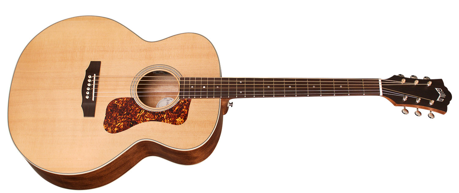 Guild Bt-240e Baritone Newark St Collection Jumbo Epicea Acajou Pf - Natural - Guitarra electro acustica - Variation 1