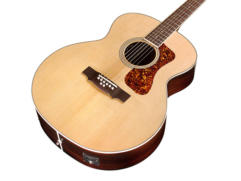 Guild Bt-258e Deluxe 8-string Baritone Newark St 8c Epicea Palissandre Pf - Natural - Guitarra electro acustica - Variation 2