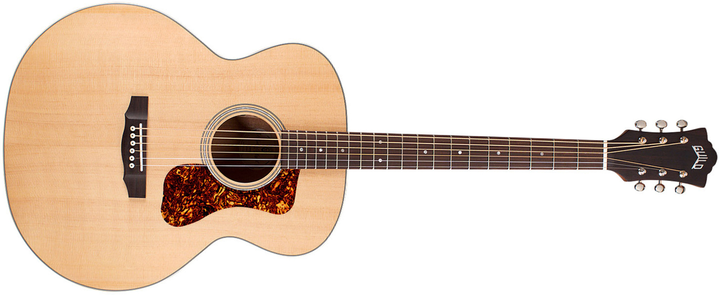 Guild Bt-240e Baritone Newark St Collection Jumbo Epicea Acajou Pf - Natural - Guitarra electro acustica - Main picture