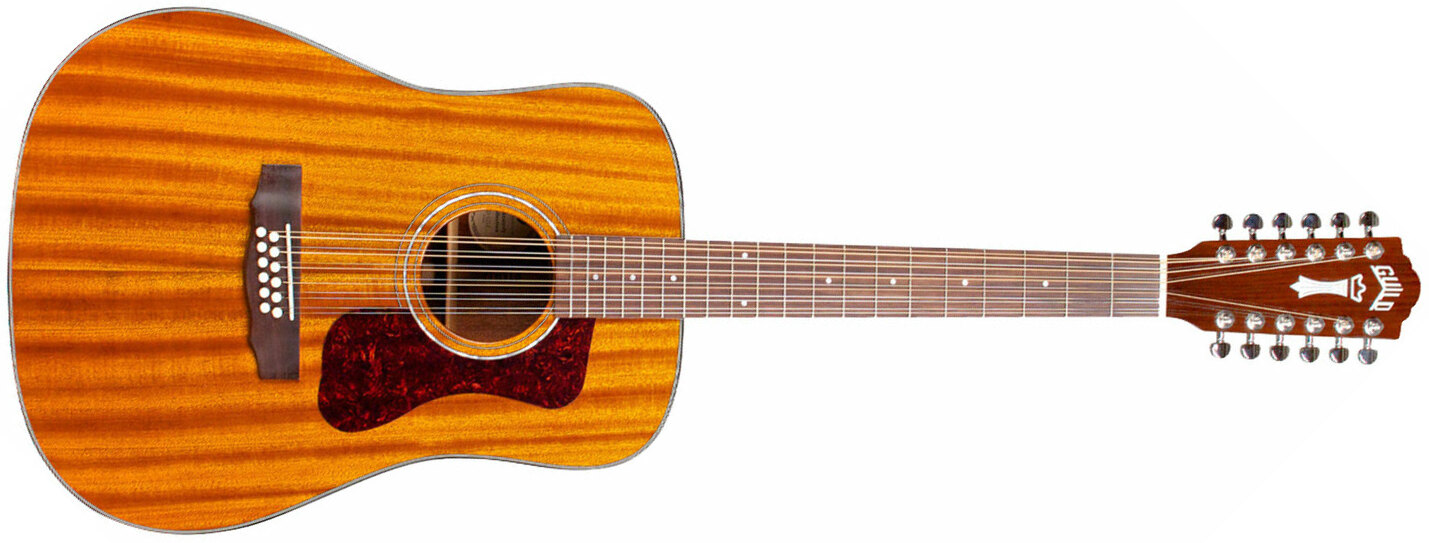 Guild D-1212 Westerly Dreadnought 12c Tout Acajou Rw - Natural - Guitarra acústica & electro - Main picture