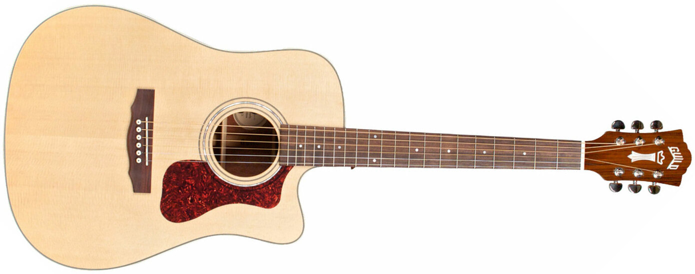 Guild D-140ce Westerly Dreadnought Cw Epicea Acajou Rw +housse - Natural - Guitarra acústica & electro - Main picture