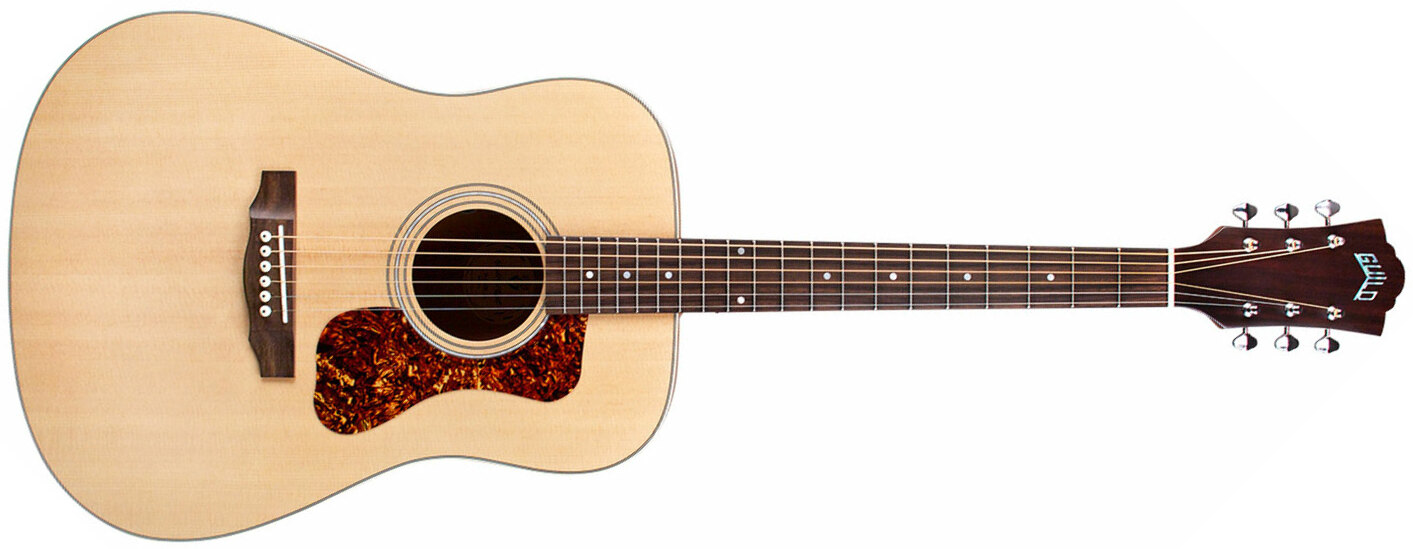 Guild D-240e Flamed Mahogany Ltd Epicea Acajou Pf - Natural - Guitarra electro acustica - Main picture