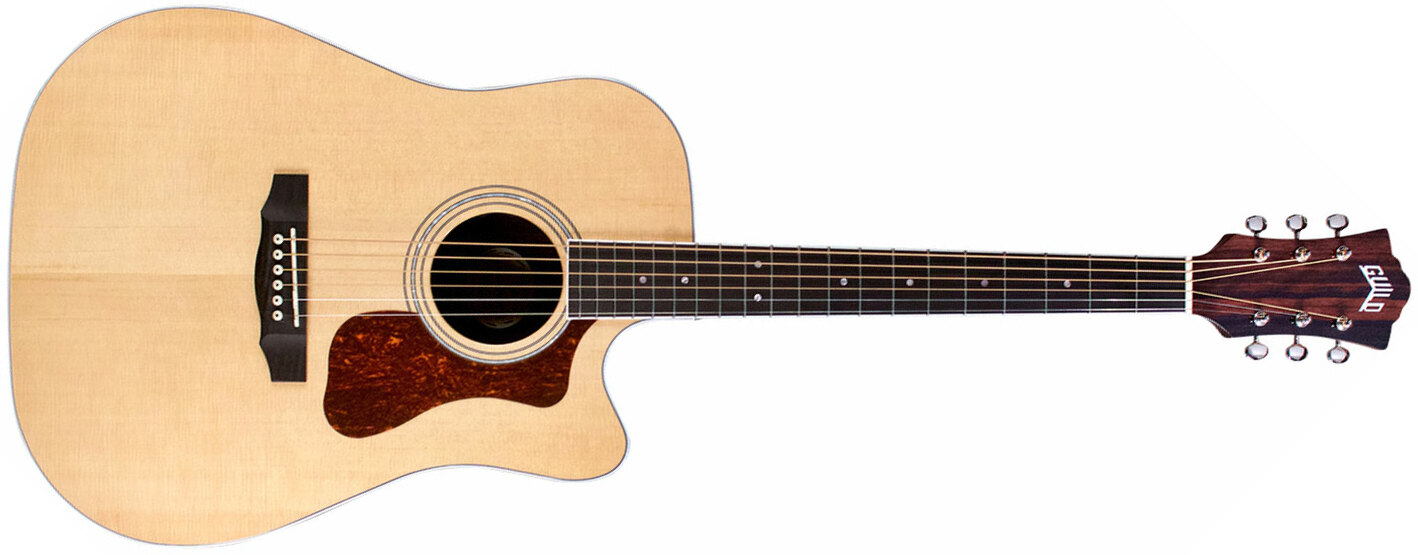 Guild D-260ce Deluxe Westerly Dreadnought Cw Epicea Ebene Pf - Natural - Guitarra electro acustica - Main picture