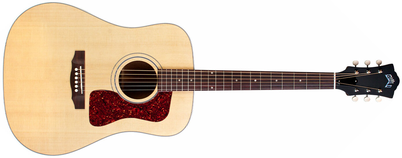 Guild D-40 Usa Dreadnought Epicea Acajou - Natural Satin - Guitarra acústica & electro - Main picture