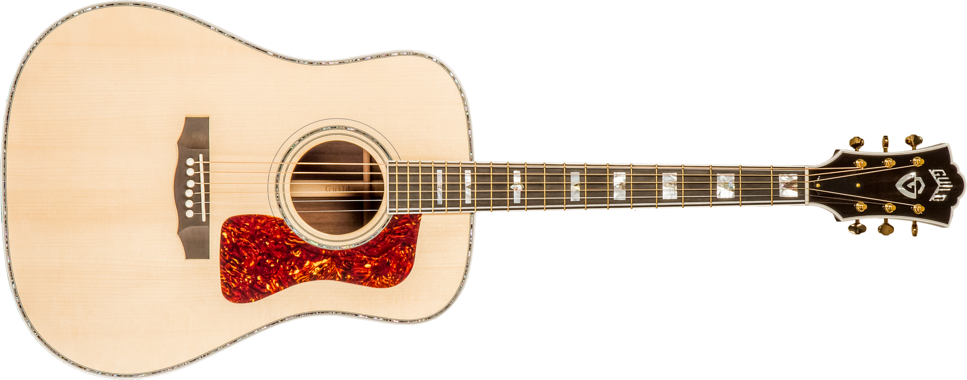 Guild D-55 70th Anniversary Gsr Ltd Usa Dreadnought Epicea Palissandre Rw #c231092 - Natural - Guitarra folk - Main picture