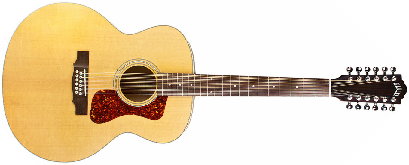 Guild F-2512e Maple Westerly Jumbo 12c Epicea Erable - Natural - Guitarra acústica & electro - Main picture