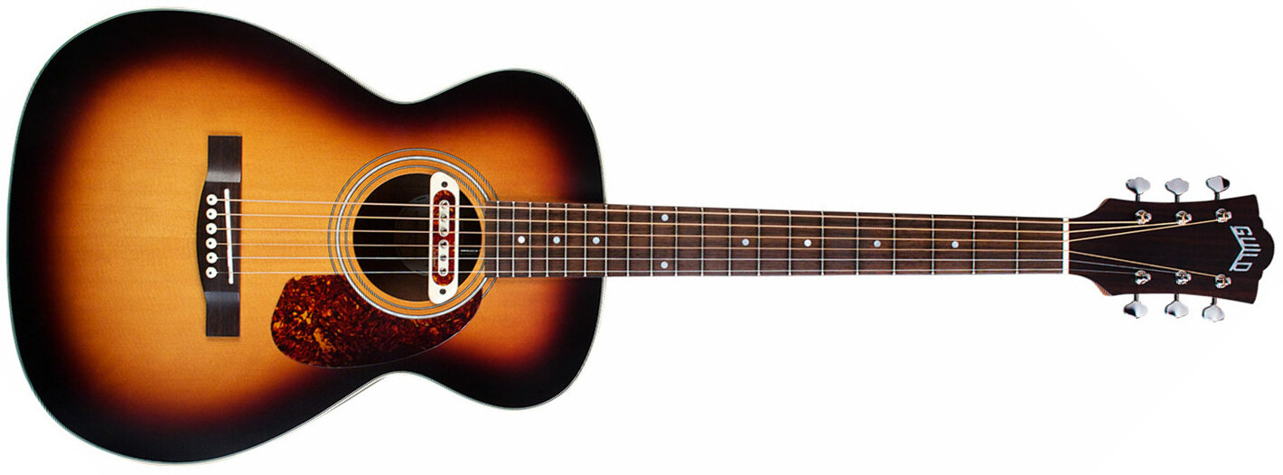 Guild M-240e Troubadour Westerly Concert Epicea Acajou - Vintage Sunburst - Guitarra electro acustica - Main picture