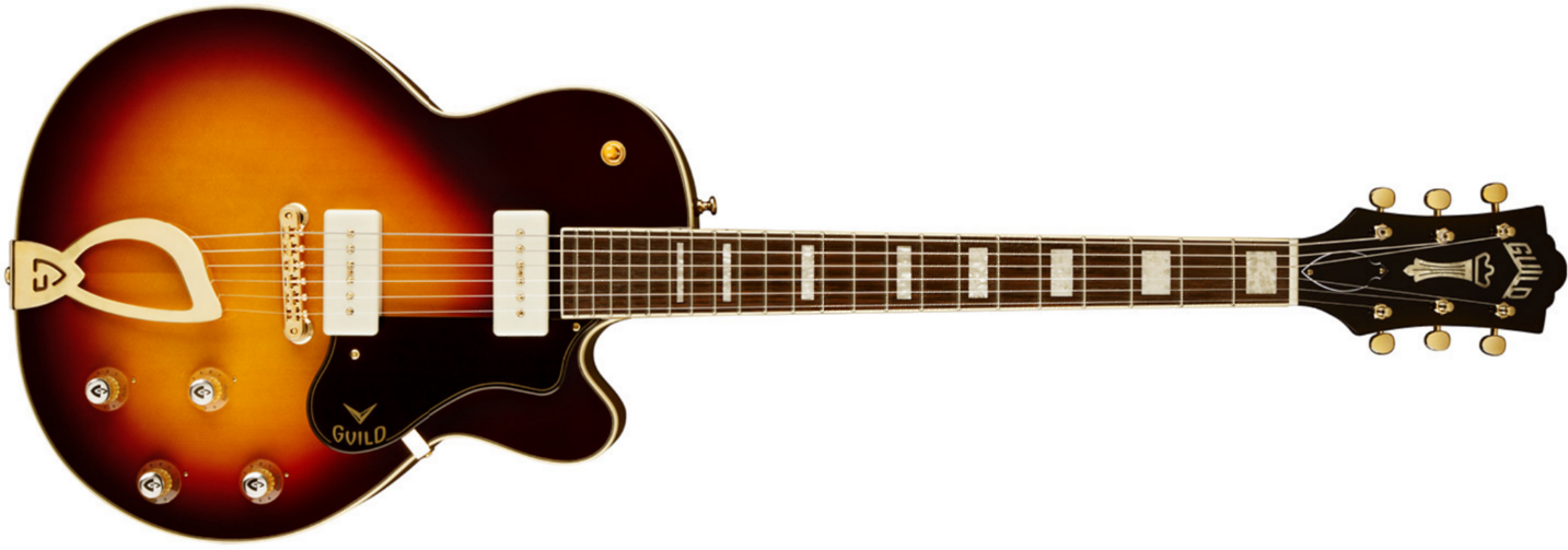 Guild M-75 Aristocrat - Antique Burst - Guitarra elécrica Jazz cuerpo acústico - Main picture