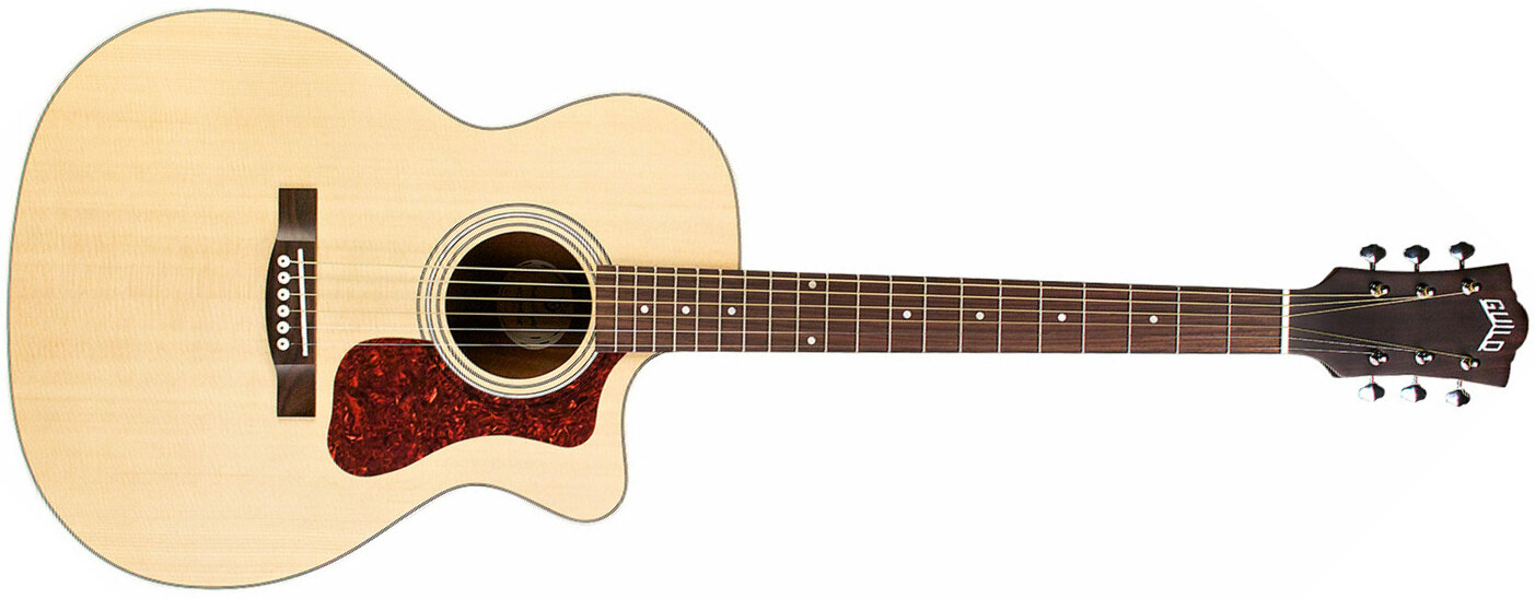 Guild Om-240ce Westerly Orchestra Cw Epicea Acajou Pf - Natural - Guitarra electro acustica - Main picture