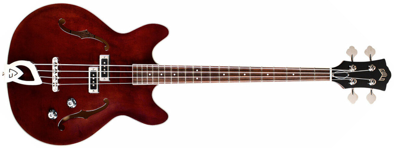 Guild Starfire Bass I Newark St Collection Rw - Vintage Walnut - Bajo eléctrico semi caja - Main picture