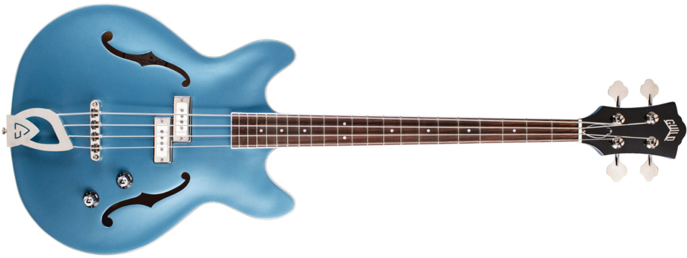 Guild Starfire I Bass Newark St Collection Rw - Pelham Blue - Bajo eléctrico semi caja - Main picture