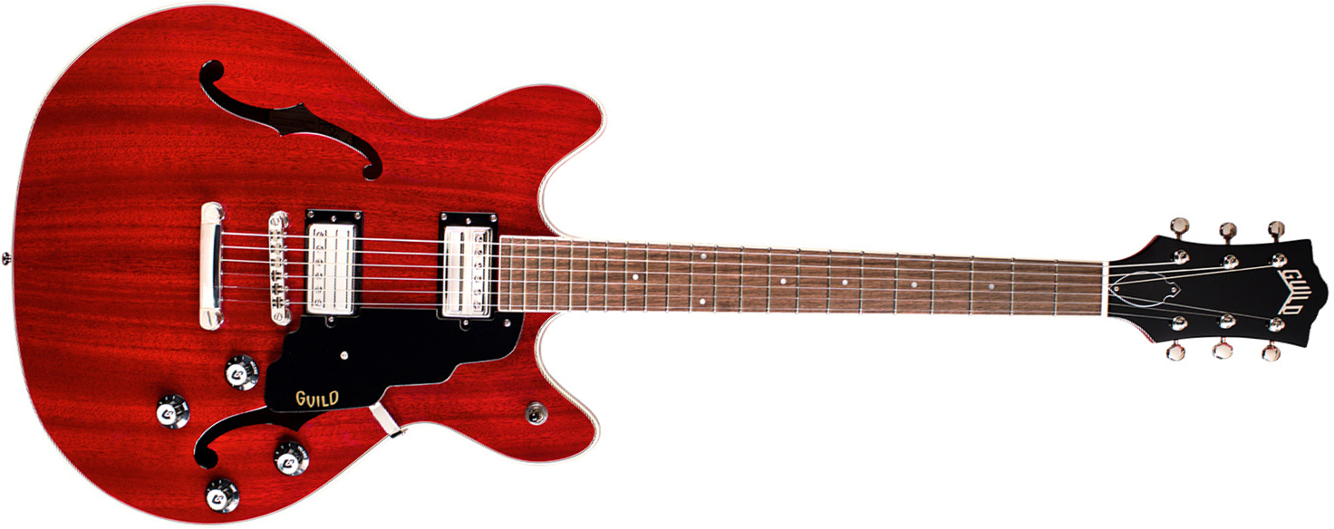 Guild Starfire I Dc Newark St Hh Ht Rw - Cherry Red - Guitarra eléctrica semi caja - Main picture