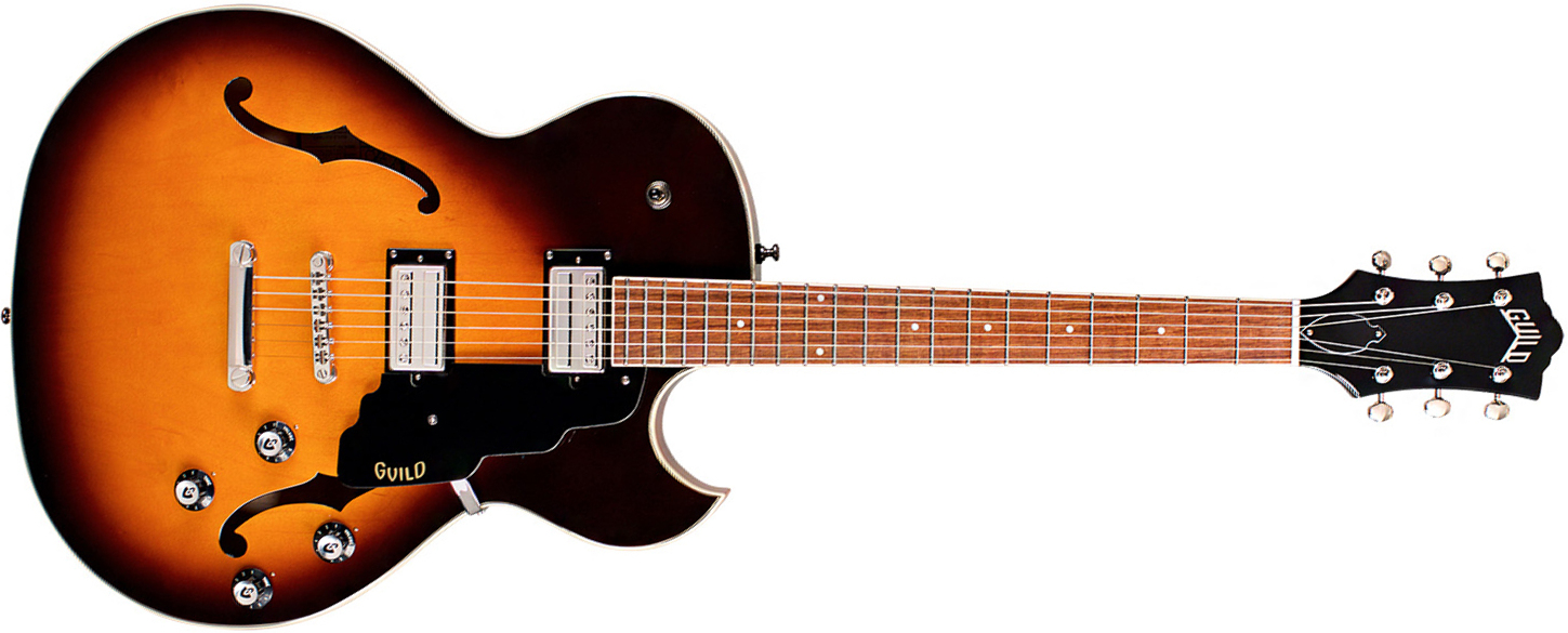 Guild Starfire I Sc Newark St Hh Bigsby Rw - Antique Burst - Guitarra eléctrica semi caja - Main picture