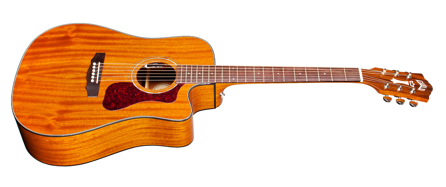 Guild D-120ce Westerly Dreadnought Cw Tout Acajou Rw +housse - Natural - Guitarra electro acustica - Variation 4