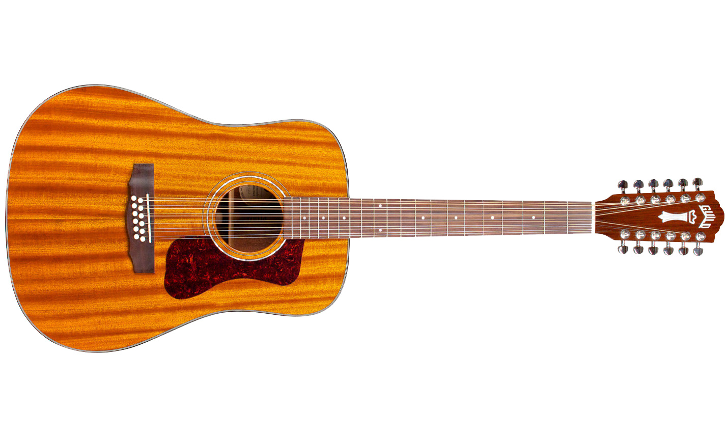 Guild D-1212 Westerly Dreadnought 12c Tout Acajou Rw - Natural - Guitarra acústica & electro - Variation 1