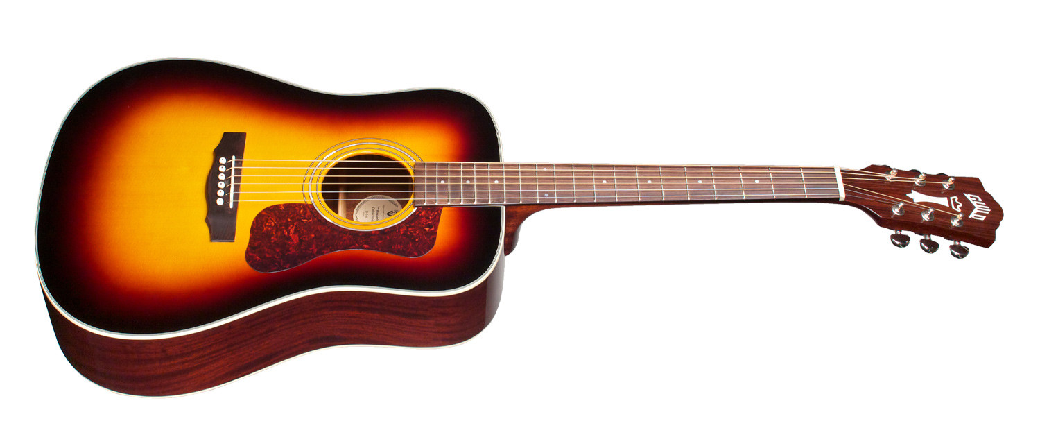 Guild D-140 Westerly Dreadnought Epicea Acajou Rw - Sunburst Gloss - Guitarra acústica & electro - Variation 3