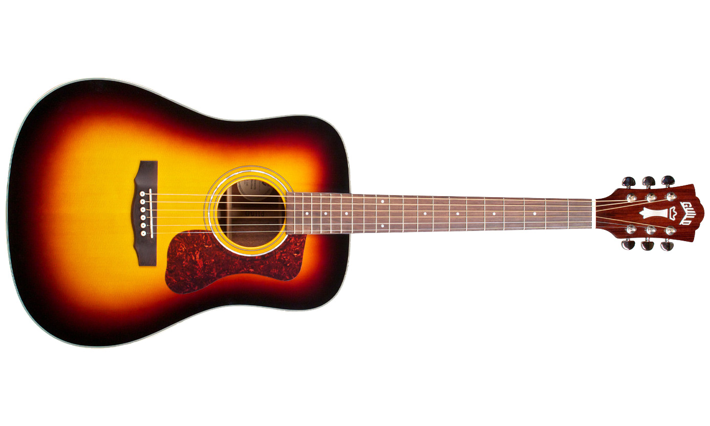 Guild D-140 Westerly Dreadnought Epicea Acajou Rw - Sunburst Gloss - Guitarra acústica & electro - Variation 1