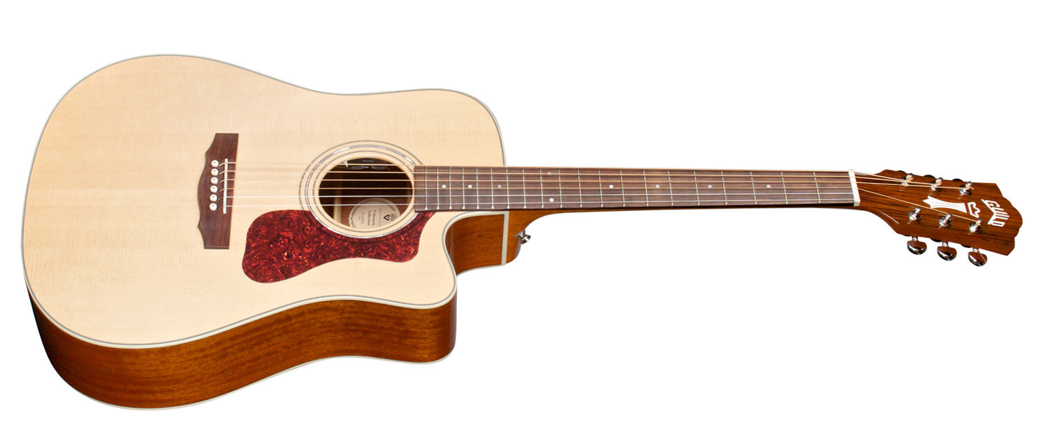 Guild D-140ce Westerly Dreadnought Cw Epicea Acajou Rw +housse - Natural - Guitarra acústica & electro - Variation 2