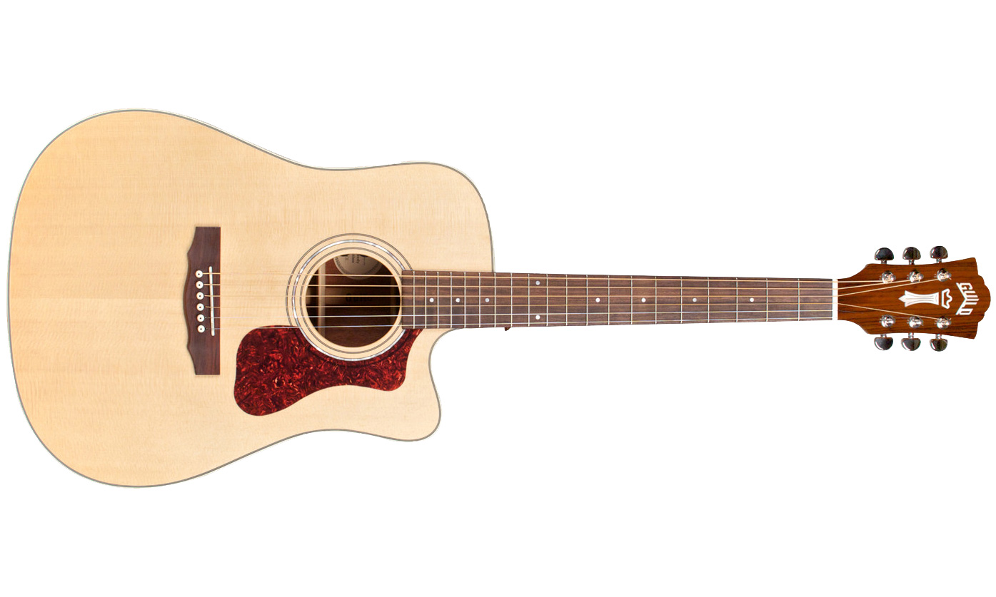 Guild D-140ce Westerly Dreadnought Cw Epicea Acajou Rw +housse - Natural - Guitarra acústica & electro - Variation 1