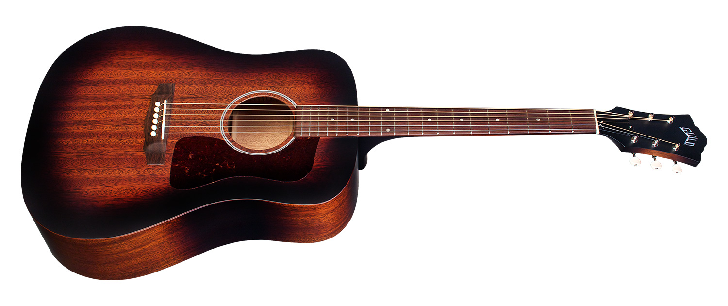 Guild D-20 Usa Dreadnought Tout Acajou Rw +etui - Vintage Sunburst - Guitarra acústica & electro - Variation 1