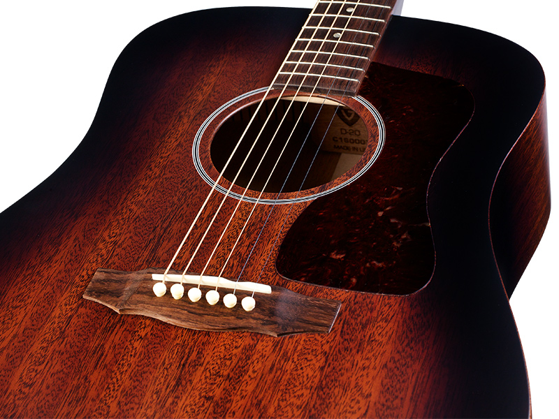 Guild D-20 Usa Dreadnought Tout Acajou Rw +etui - Vintage Sunburst - Guitarra acústica & electro - Variation 3