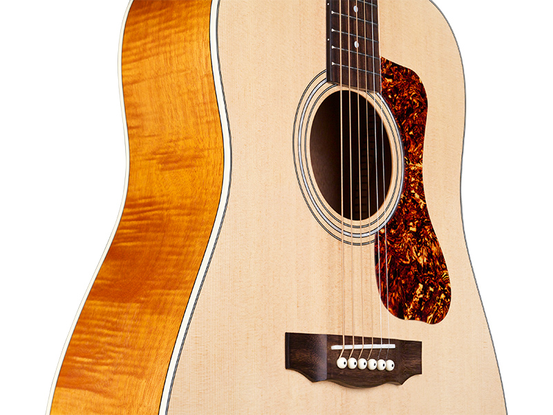 Guild D-240e Flamed Mahogany Ltd Epicea Acajou Pf - Natural - Guitarra electro acustica - Variation 3