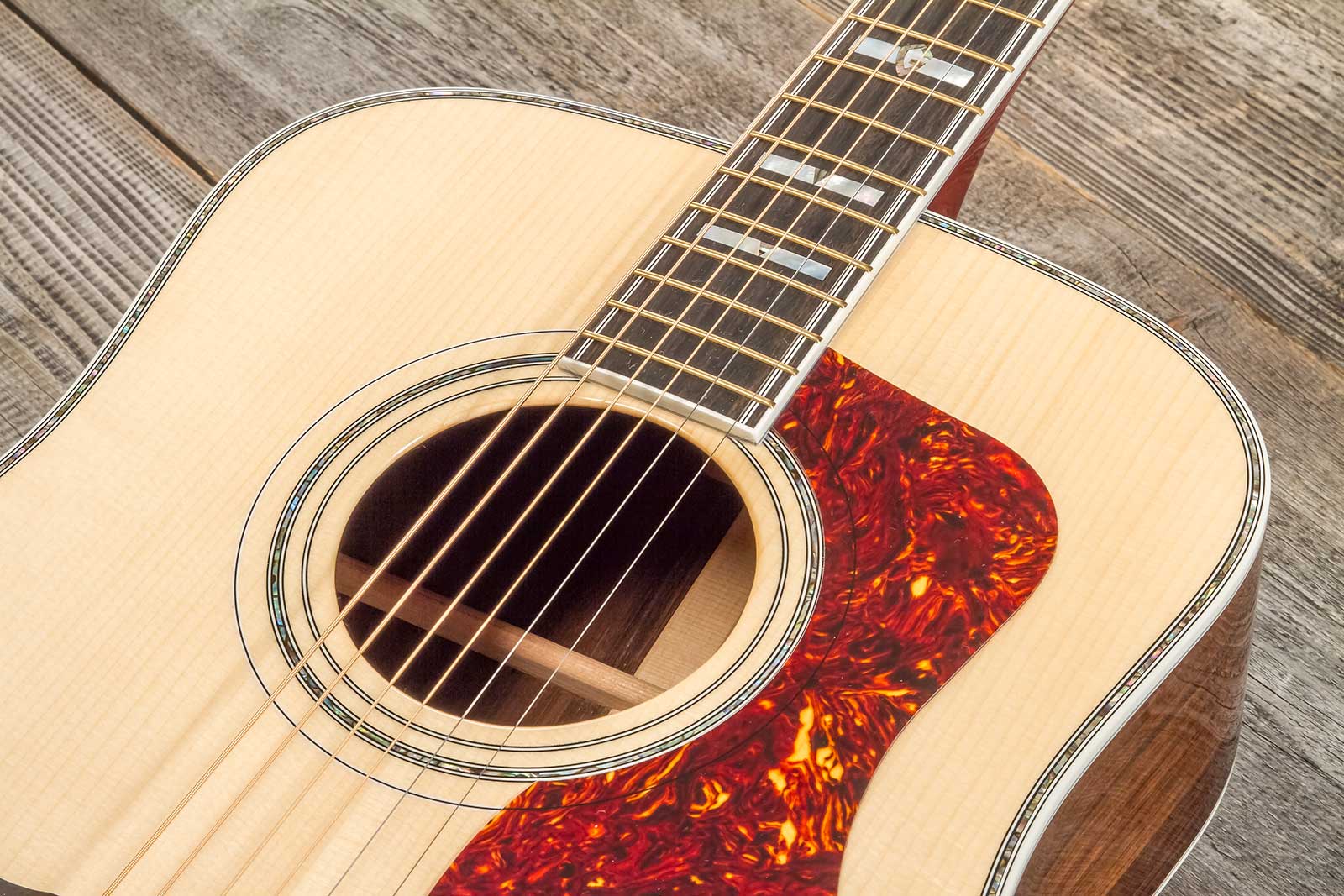 Guild D-55 70th Anniversary Gsr Ltd Usa Dreadnought Epicea Palissandre Rw #c231092 - Natural - Guitarra folk - Variation 4