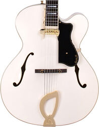 Guitarra eléctrica semi caja Guild A-150 Savoy Special +Case - Snowcrest white