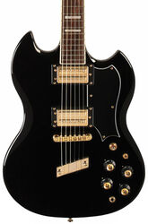 Guitarra eléctrica de autor Guild Newark St. Kim Thayil Polara - Black