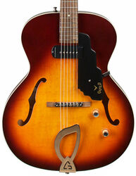 Guitarra eléctrica semi caja Guild T-50 Slim Newark - Vintage sunburst