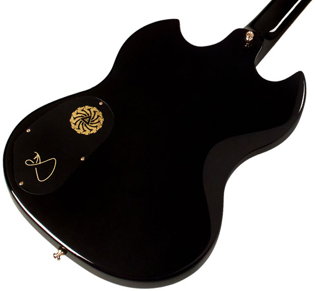 Guild Kim Thayil Polara Newark St Signature 2h Ht Rw - Black - Guitarra eléctrica de autor - Variation 3