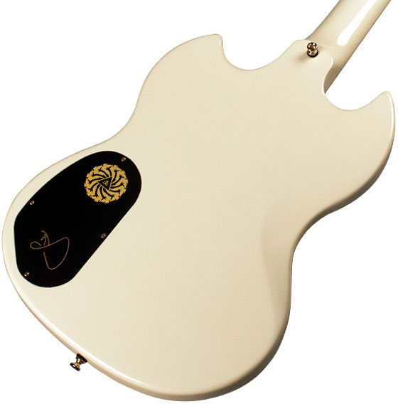 Guild Kim Thayil Polara Newark St Signature 2h Ht Rw - Vintage White - Guitarra eléctrica de autor - Variation 3