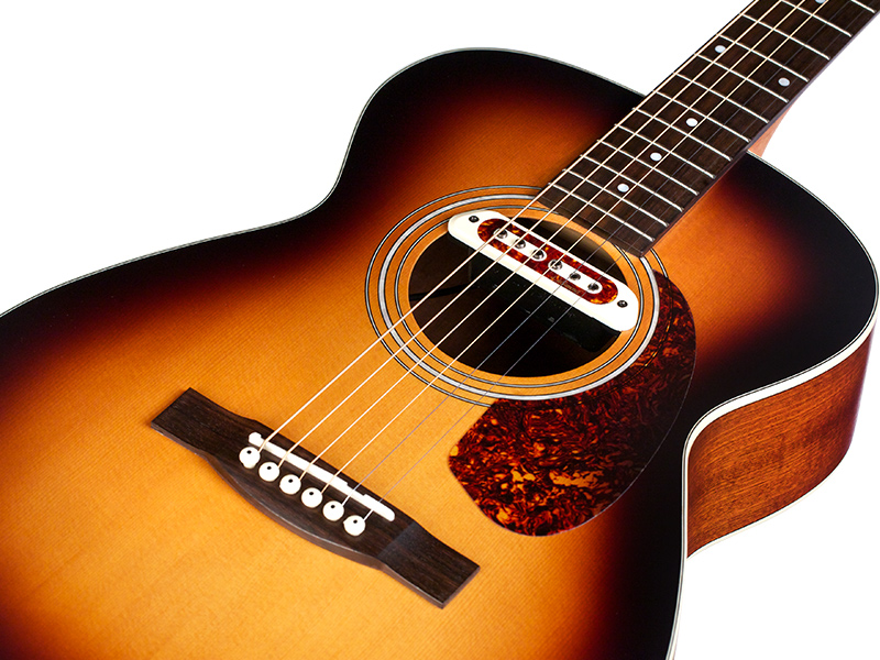 Guild M-240e Troubadour Westerly Concert Epicea Acajou - Vintage Sunburst - Guitarra electro acustica - Variation 2