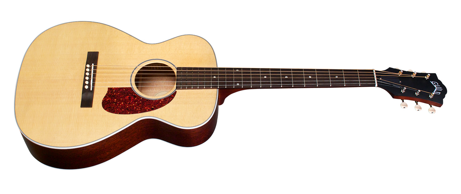 Guild M-40e Troubadour Epicea Acajou Rw +etui - Natural - Guitarra electro acustica - Variation 1