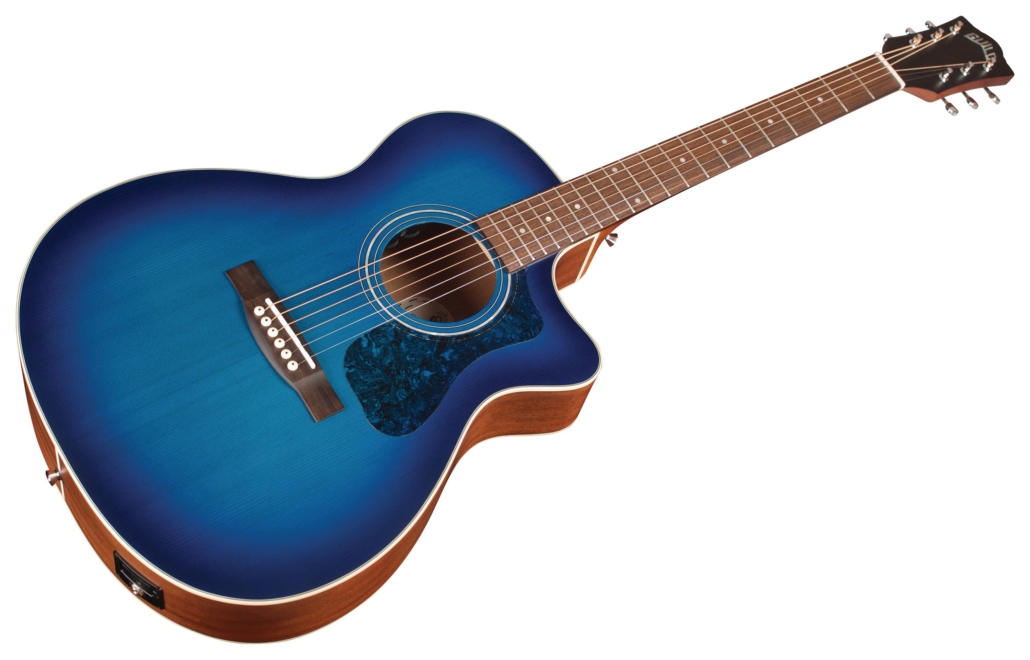 Guild Om-240ce Westerly Orchestra Cw Epicea Acajou Pf - Dark Blue Burst - Guitarra electro acustica - Variation 2