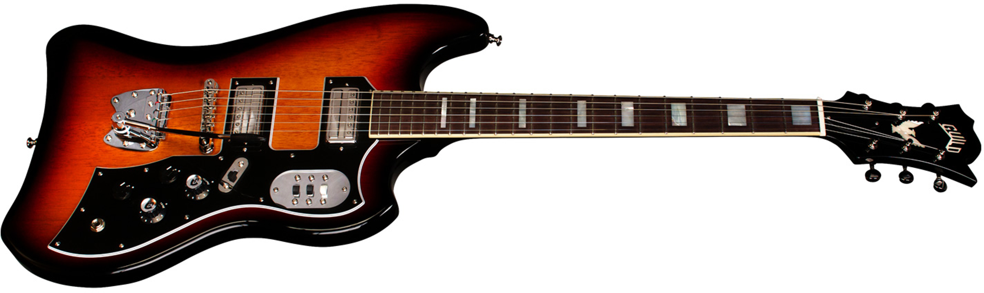 Guild S-200 T-bird - Antique Burst - Guitarra electrica retro rock - Variation 1