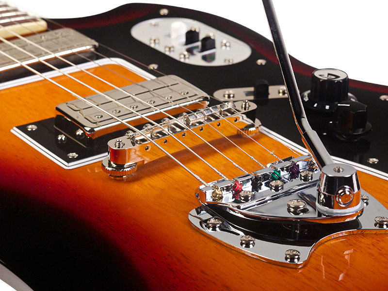 Guild S-200 T-bird - Antique Burst - Guitarra electrica retro rock - Variation 3