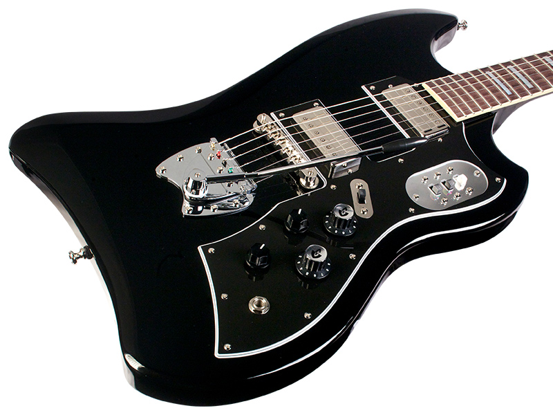 Guild S-200 T-bird - Noir - Guitarra electrica retro rock - Variation 5