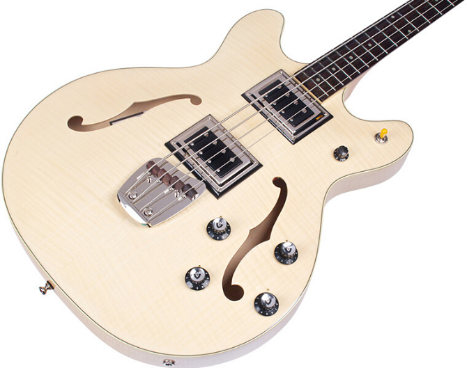 Guild Starfire Bass Ii Flamed Maple Newark St Collection Rw - Natural - Bajo eléctrico semi caja - Variation 2