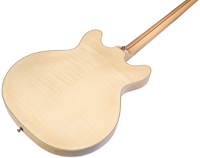 Guild Starfire Bass Ii Flamed Maple Newark St Collection Rw - Natural - Bajo eléctrico semi caja - Variation 3