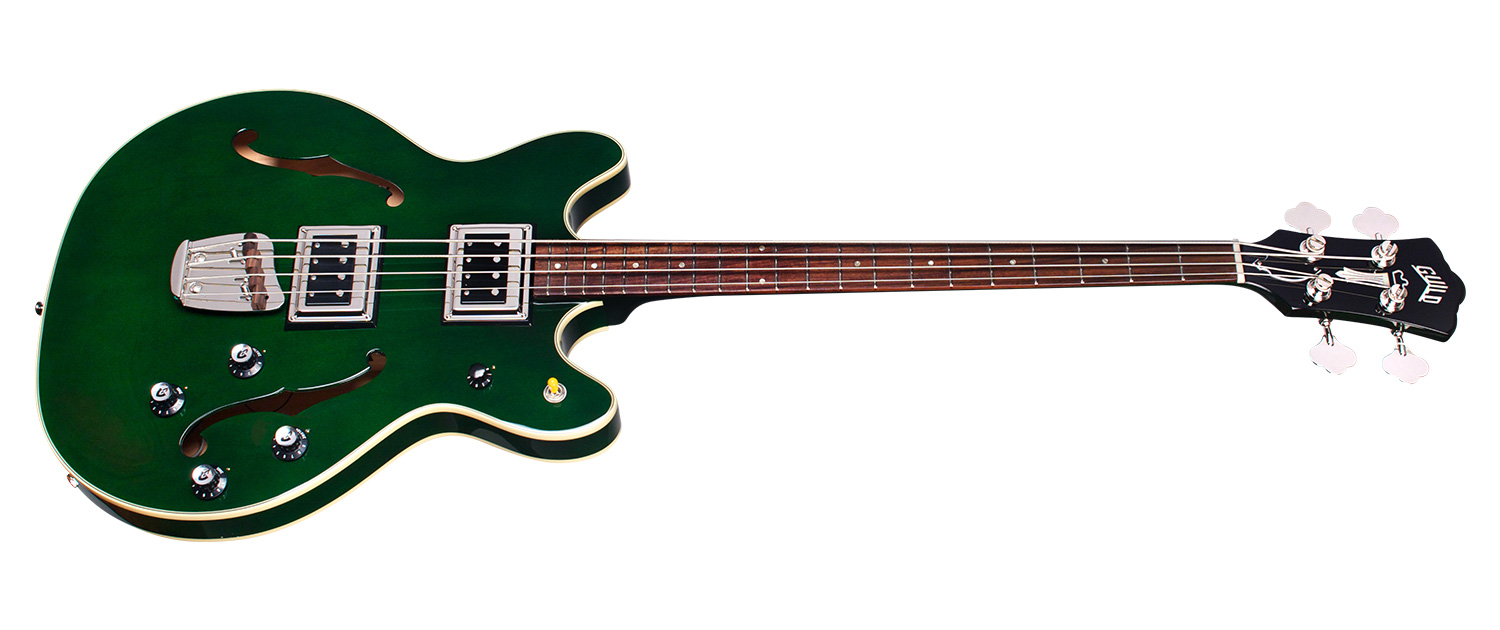 Guild Starfire Bass Ii Newark St Collection Rw - Emerald Green - Bajo eléctrico semi caja - Variation 1