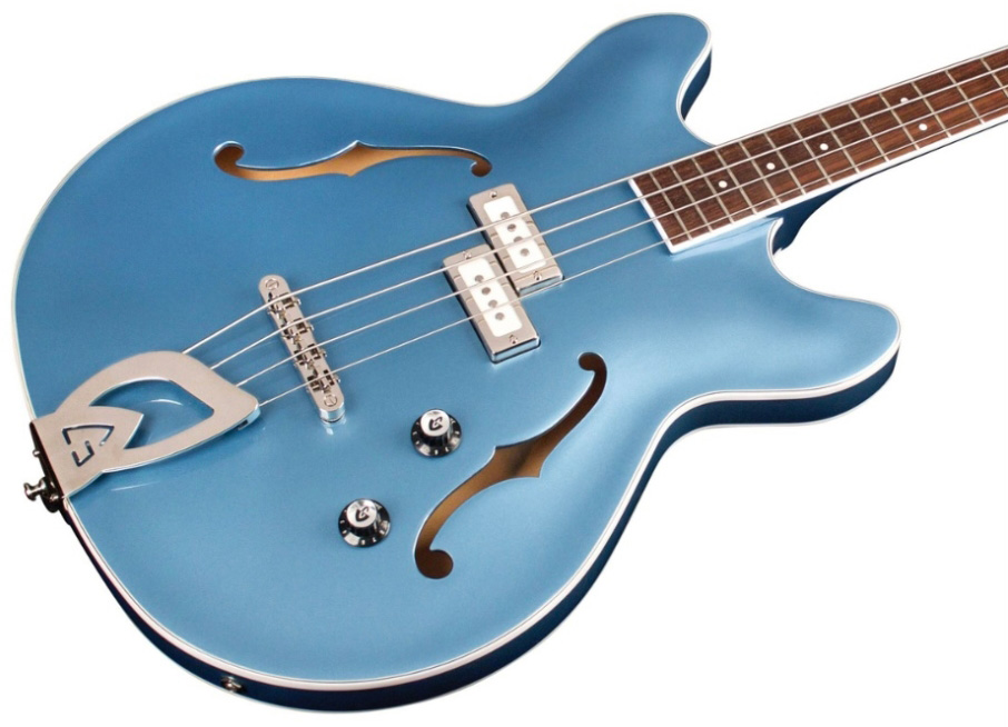 Guild Starfire I Bass Newark St Collection Rw - Pelham Blue - Bajo eléctrico semi caja - Variation 2