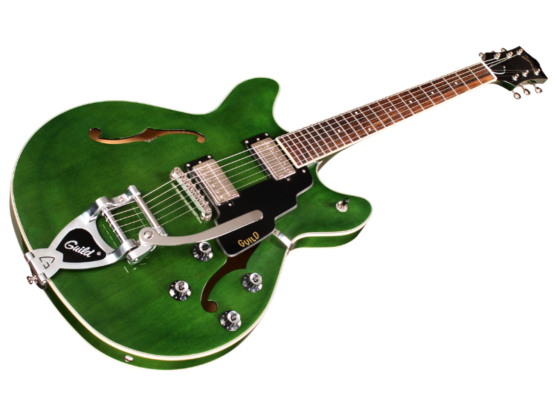 Guild Starfire I Dc Newark St Hh Bigsby Rw - Emerald Green - Guitarra eléctrica semi caja - Variation 2
